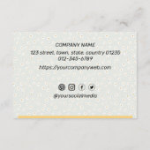 デイジーカスタムビジネスフラットサンキューカード サンキューカード (裏面)