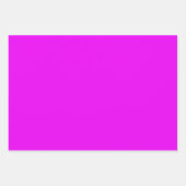 デイジーカラフルスクウェア、抽象芸術ピンクブルー ラッピングペーパーシート (正面2)