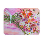 デイジーカラフルブーケありがとう! マグネット (横)