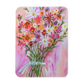 デイジーカラフルブーケありがとう! マグネット (縦)