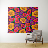 デイジーカラフルブーケ模様 タペストリー (インサイチュ(横))