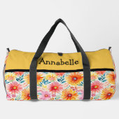 デイジーカラフルプリントラージダフェルカットソーバッグ ダッフルバッグ (裏面)