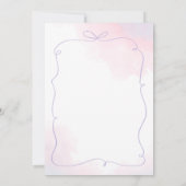 デイジーカラフル手描き1st誕生日レインボーボホ 招待状 (裏面)