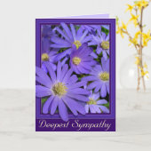 デイジーカードブルーフラワーグリーティングカー空白のド カード (黄色い花)
