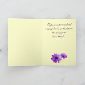 デイジーカードワイルドフラワーカスタムのグリーティングカード カード (内部)