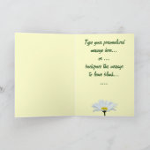 デイジーカードワイルドフラワーカスタムのグリーティングカード カード (内部)