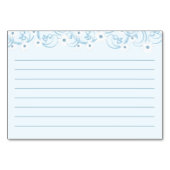 デイジーガーデンブルーレシピカード テーブルナンバー (裏面)