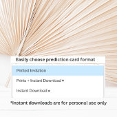デイジーガーデンベイビーシャワーニュートラル予測カード 招待状