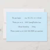 デイジーガーデンベビーシャワー招待状 招待状 (裏面)