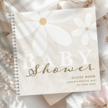 デイジーガーデンベビーシャワ男女兼用ーゲストブック