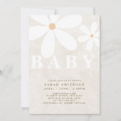 デイジーガーデンベビー男女兼用テンプレート 招待状 (正面)
