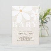 デイジーガーデンベビー男女兼用テンプレート 招待状 (スタンド正面)