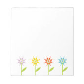 デイジーガーデンモダンフローラ ノートパッド (正面)