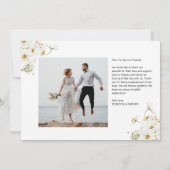 デイジーガーデン結婚フラワーズサンキューフォト サンキューカード (裏面)