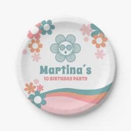 デイジーガールバースデーパーティー ペーパープレート