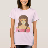 デイジーガール ピンクのドレス Tシャツ (正面)