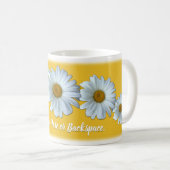 デイジーキャンドルカスタムデイジーフラワーキャンドル コーヒーマグカップ (正面右)