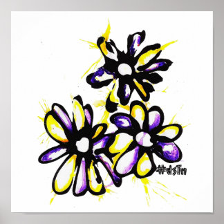 デイジーキャンバス印刷 ポスター