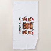 デイジークラシックビーガンTシャツ ビーチタオル (正面)