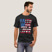 デイジークリスチャン神七月の四番目の信仰ホープ愛B Tシャツ (正面フル)