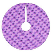 デイジークリスマスツリーピンクデイジーツリースカート ブラッシュドポリエステルツリースカート (正面)