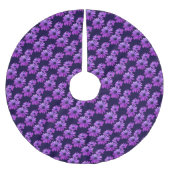 デイジークリスマスツリーブルーデイジー花ツリースカート ブラッシュドポリエステルツリースカート (正面)