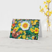 デイジーグリーティングカード カード (黄色い花)