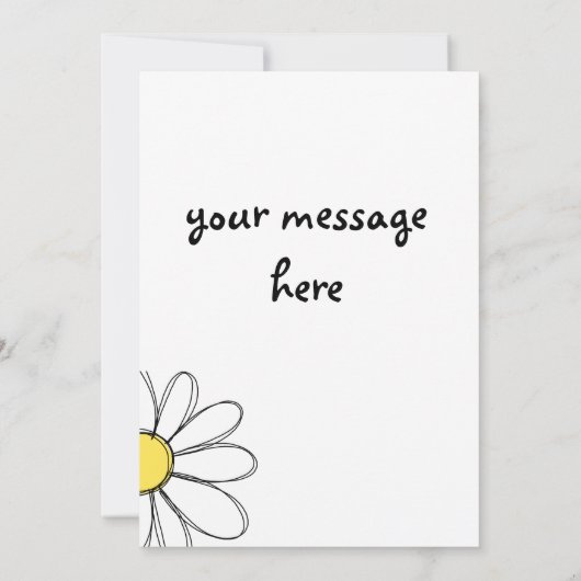 デイジーグリーティングカード サンキューカード (裏面)