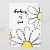 デイジーグリーティングカード サンキューカード (正面/裏面)
