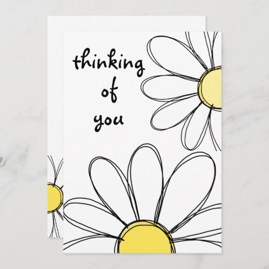 デイジーグリーティングカード サンキューカード (正面/裏面)