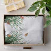 デイジーグリーングラスオレンジ蝶 薄葉紙 (ギフト)