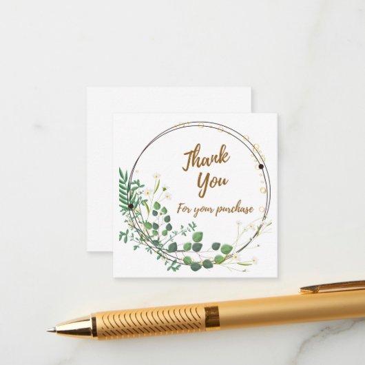 デイジーグリーンリー「ありがとう」同封カード エンクロージャーカード (正面/裏面インサイチュ)