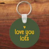 デイジーグリーン – フローラキーリング愛あなたロット キーホルダー (裏面)