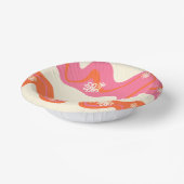 デイジーグルーブ – ピンク、オレンジ、クリーム ペーパーボウル (傾斜あり)