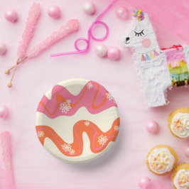 デイジーグルーブ – ピンク、オレンジ、クリーム ペーパーボウル