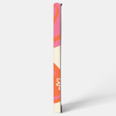 デイジーグルーブ – ピンク、オレンジ、クリーム SAMSUNG GALAXYケース (左側面)