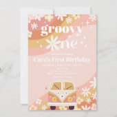 デイジーグルーヴィワンバースデーパーティー 招待状 (正面)
