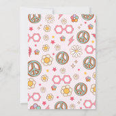 デイジーグルーヴィワンレトロ1st誕生日招待状 招待状 (裏面)