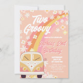デイジーグルーヴィーツーバースデーパーティーの招待 招待状 (正面)