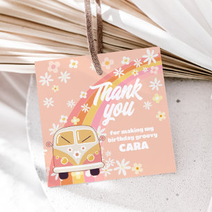 デイジーグルーヴィーツーバースデーパーティースクエア フェイバータグ