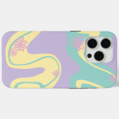 デイジーグルーヴパステルピンク、イエロー、紫、緑 Case-Mate iPhoneケース (裏面 (横))