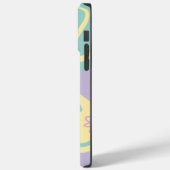 デイジーグルーヴパステルピンク、イエロー、紫、緑 Case-Mate iPhoneケース (裏面 / 左)