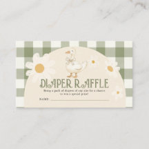 デイジーグース赤ちゃんシャワーおむつラッフル
