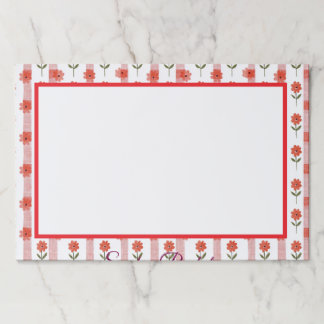 デイジーコケットストライプメモ帳 ペーパーパッド