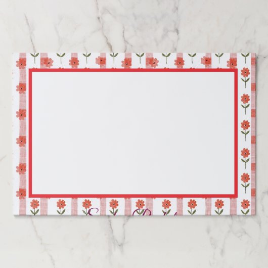 デイジーコケットストライプメモ帳 ペーパーパッド (正面)