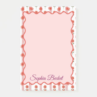 デイジーコケットストライプメモ帳 ポストイット