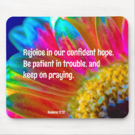 デイジーサイケデリックローマ12:12マウスパッド マウスパッド