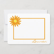 デイジーサンキューオレンジフラットノート