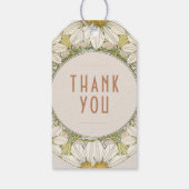 デイジーサンキューユーヴィンテージアールヌーボーミュシャ ギフトタグ (裏面)