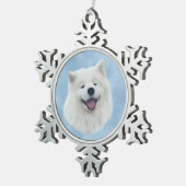 デイジーザサモアイ スノーフレークピューターオーナメント (右)